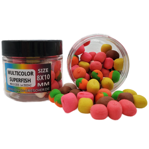 GUM Wafter 8 x 10 mm MULTICOLOR SUPERFISH